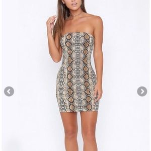 Snakeskin dress